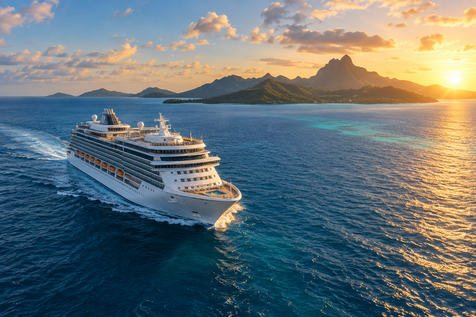 Caribbean Cruise, At sea